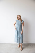 Load image into Gallery viewer, Blue Smocked Dress

