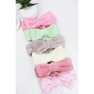 Solid Beauty Spa Bow Headband: MIX COLOR / ONE