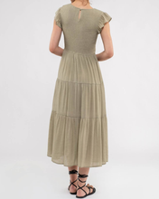 Load image into Gallery viewer, Sage Smocked Dress
